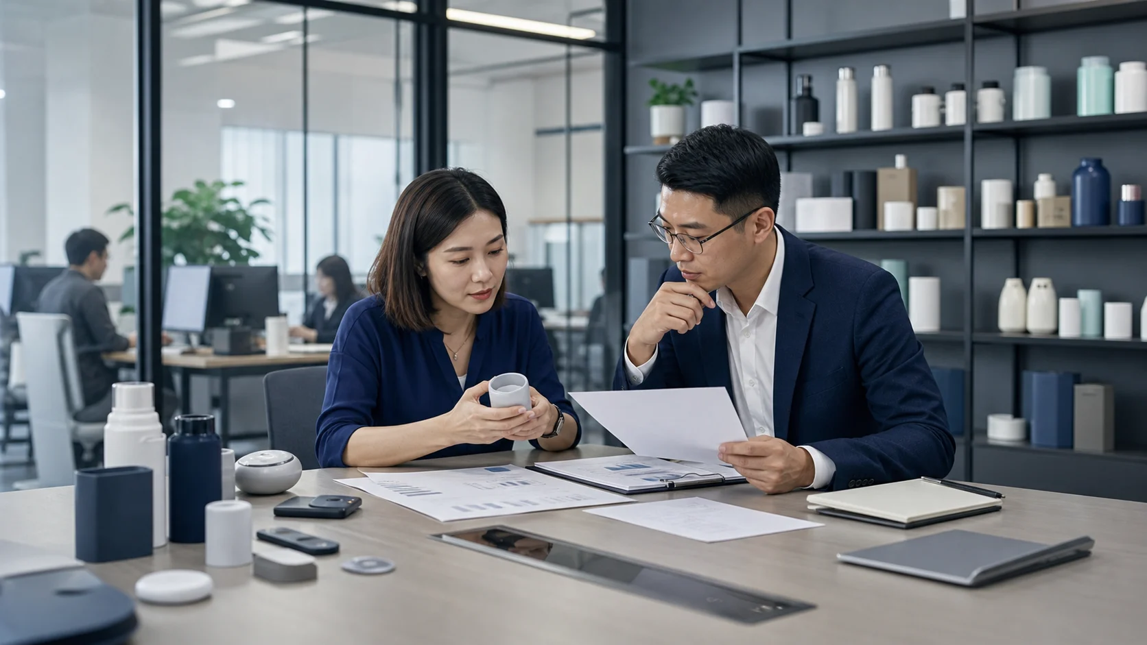 Oushine purchasing team coordinating China supplier orders
